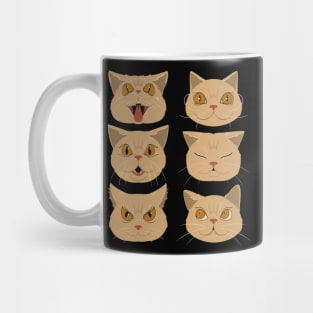 The Many Faces of Donut Mug